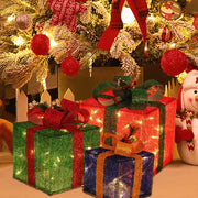 Christmas Lighted Gift Boxes Decorations Outdoor