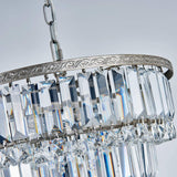 Modern Crystal Chandelier with 5 Lights and 3-Tier