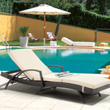 Patio Chaise Lounge 2 Sets with 5 Backrest Angles, Single