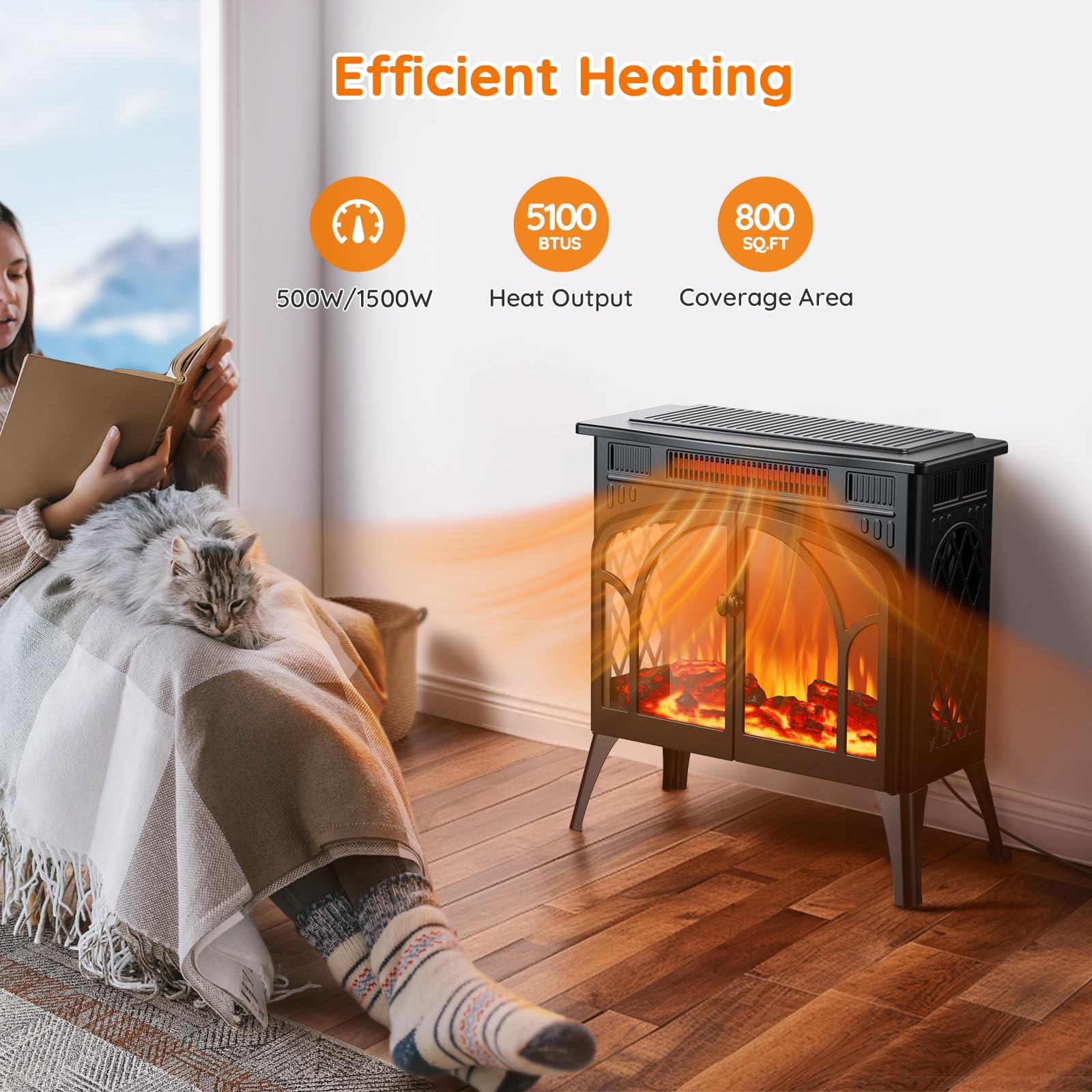 Electric Fireplace Heater