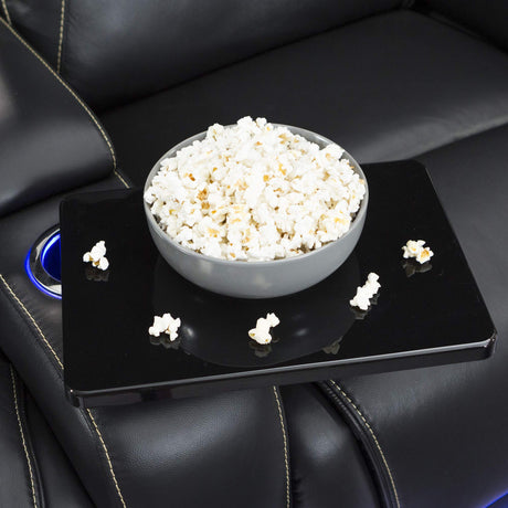 Home Theater Seating - Top Grain Leather - Power Recline - Powered Headrest