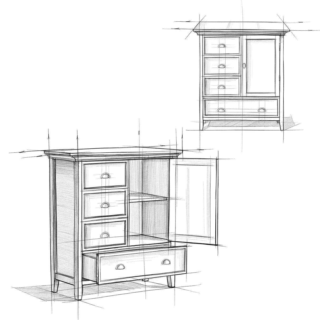 Redmond SOLID WOOD 39 inch Wide Transitional Medium