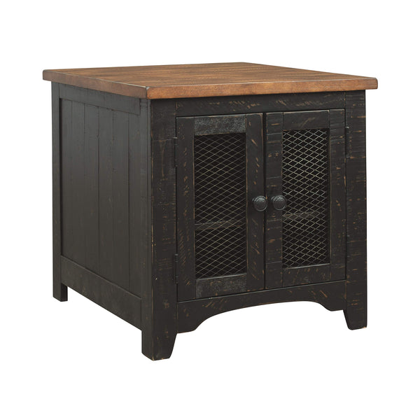 Valebeck Farmhouse Lift Top Coffee Table, 36 in x 36 in x 18 in & Valebeck Farmhouse Rectangular End Table with Storage