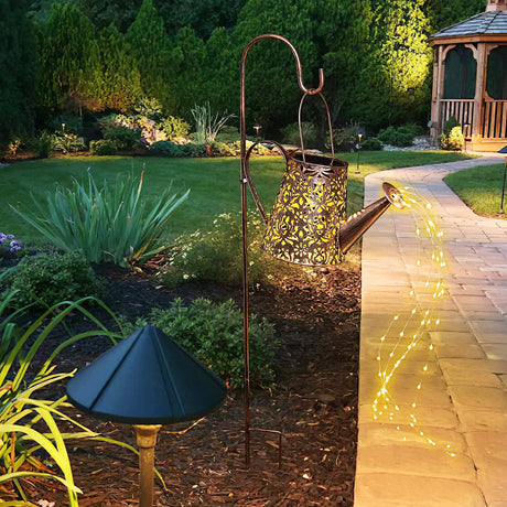 Solar Lights Decorations ,Watering Can Landscape Light Hanging Lantern