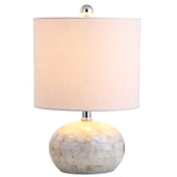 JYL1022A Wilson 16" Seashell LED Table Lamp Coastal Cottage Bedside