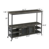 Wine Bar Cabinet Guru/Industrial Portability Farmhouse Bar Cabinet