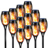 Solar Torch Flame , 12 Pack Solar Halloween Lights with Flickering Flame