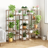 Plant Stand Indoor, Wood Tiered Tall Plant Shelves for Multiple Plants