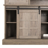 Entertainment Center, Farmhouse TV Stand for 65 inch TV, 58" Wood TV Stand