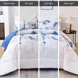 White Twin Comforter Bedding Set (90x68Inch)