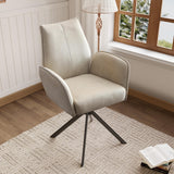 Desk Chair no Wheel, Ergonomic Office Chair Home Office Upholstered Chair