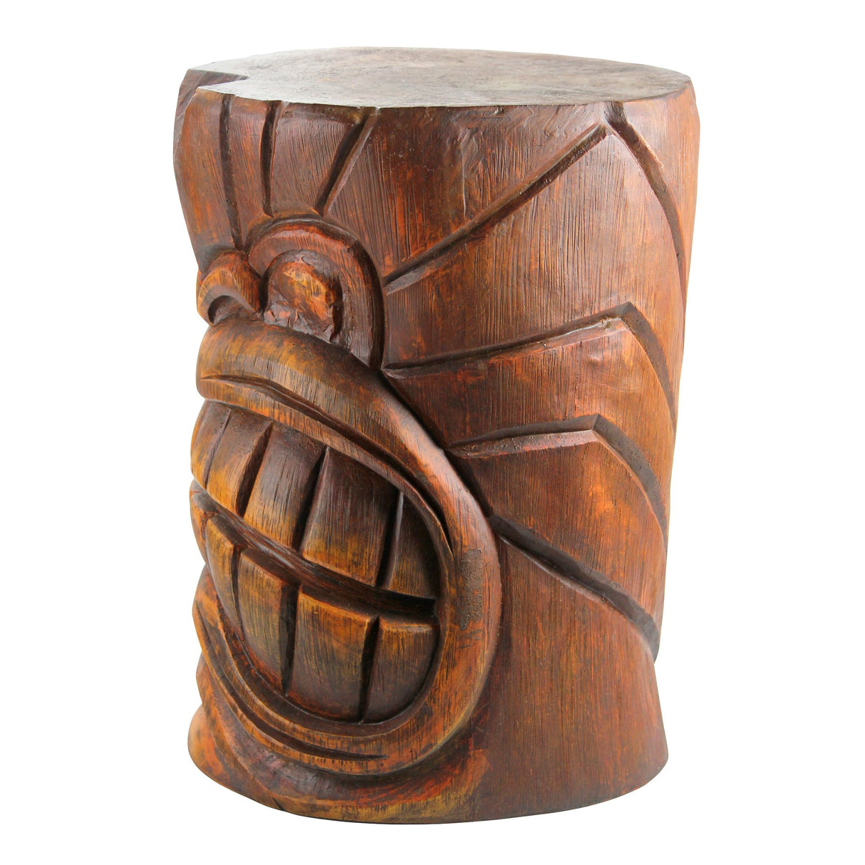 DB383038 The Grande Tiki God Teeth Indoor/Outdoor Side Table Statue