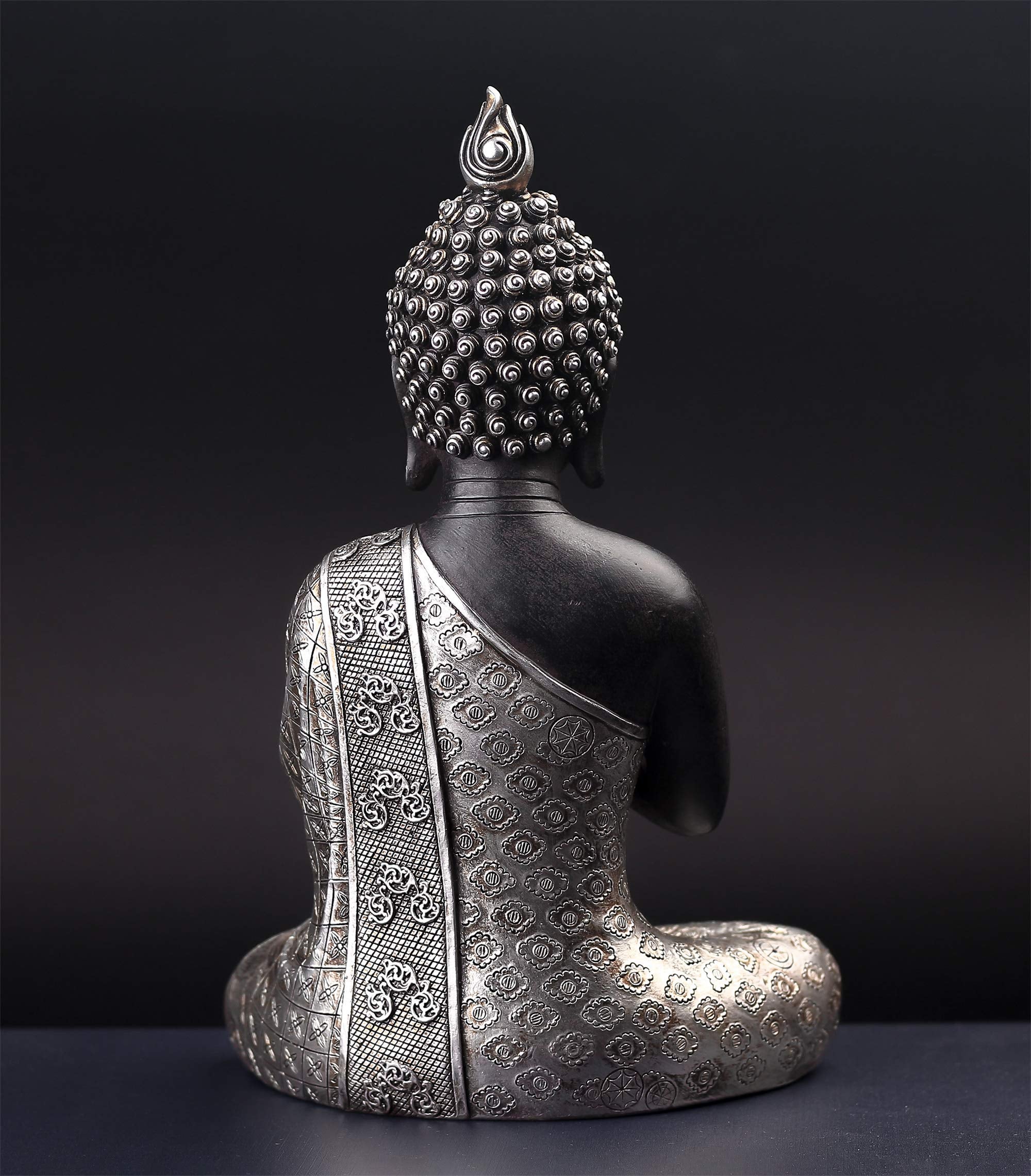 Seated Buddha Statue Buddhism Thai Meditating Home and Sculpture