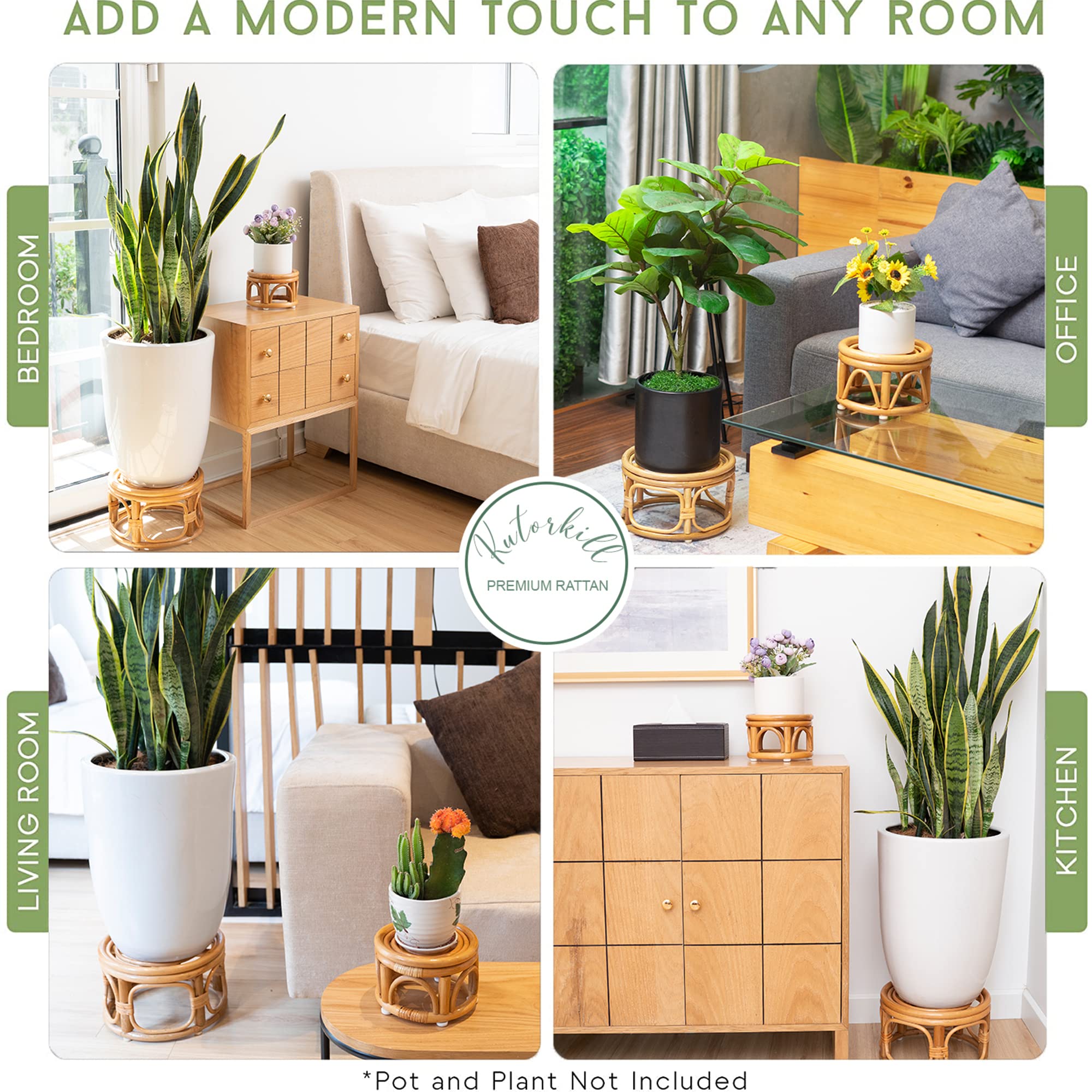 BohoNest Set of 2 Round Indoor Display Risers