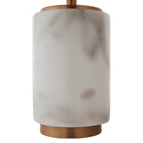 Mid Century Modern Marble and Brass Table Decor Lamp