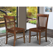 East West Furniture NFC-MAH-W Norfolk, Set of 2, Mahogany