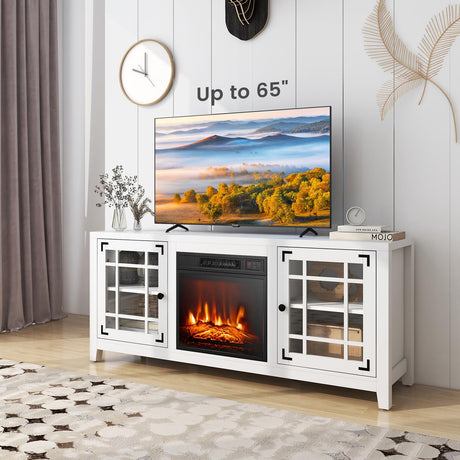 Electric Fireplace TV Stand for TVs up to 65-inch