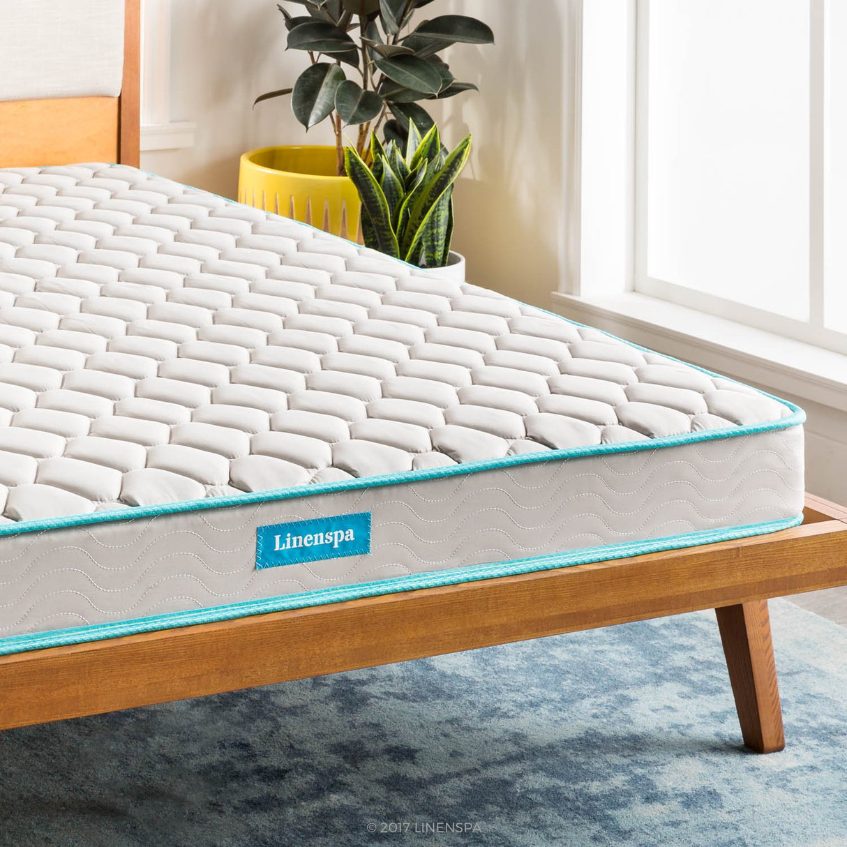 6 Inch Innerspring Full Mattress with Foam Layer  Firm Feel Mattress in a Box