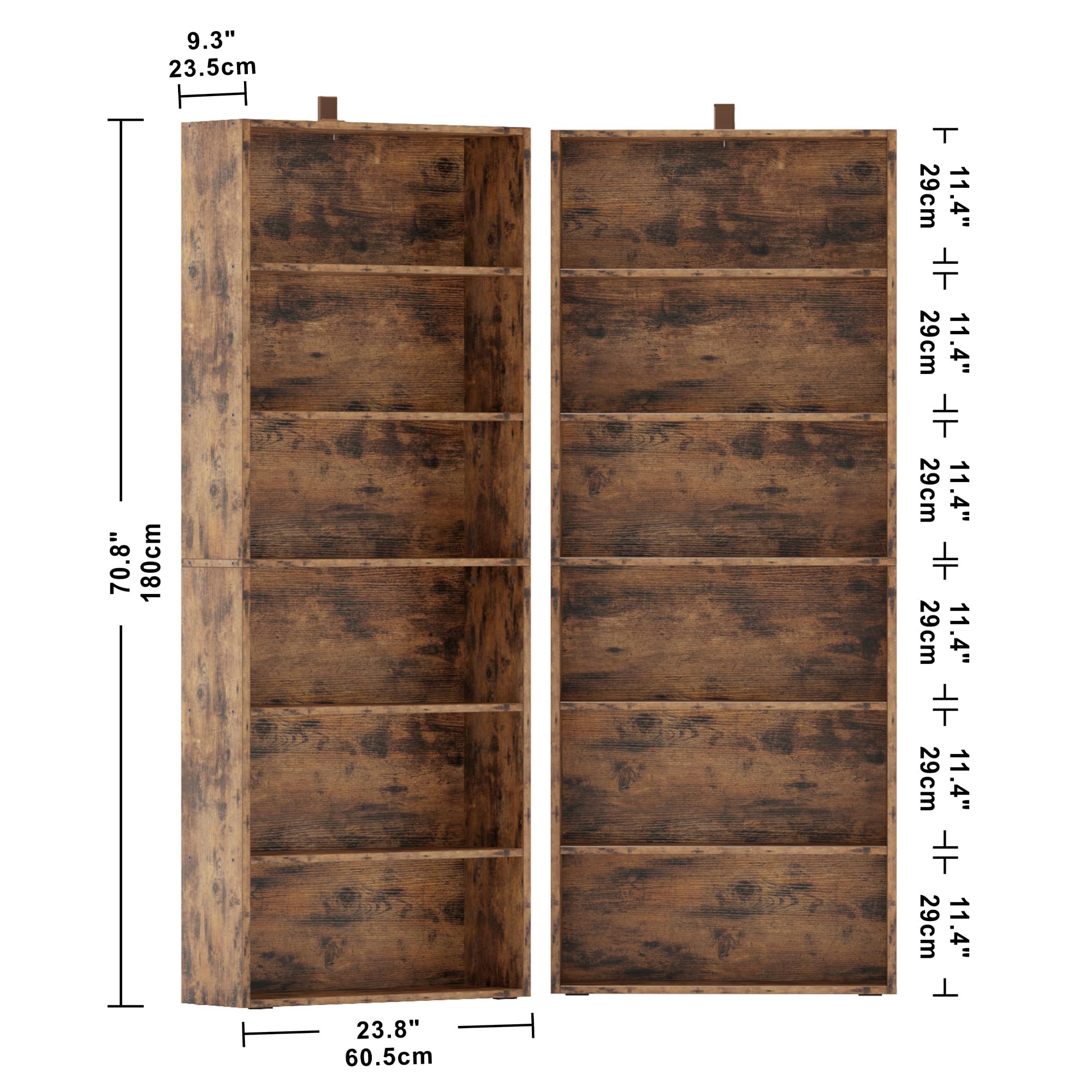 Bookshelves and Bookcases Set of 1/2 Floor Standing