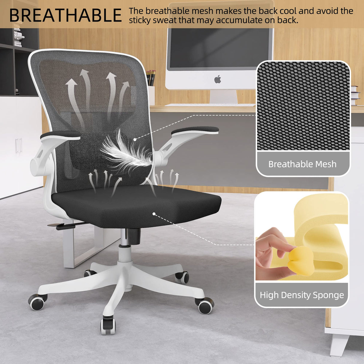 Office Chair - Ergonomic Office Chair with Lumbar Support