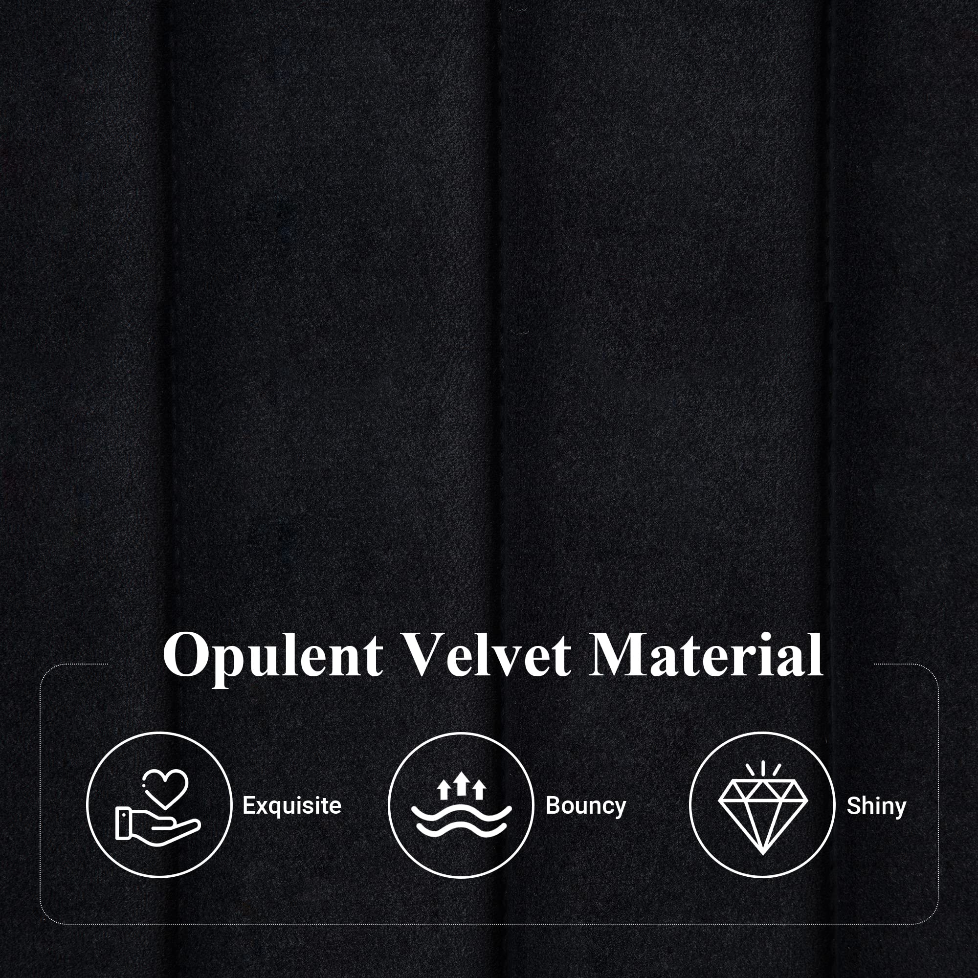 Queen Bed Frame, Velvet Upholstered Platform Bed