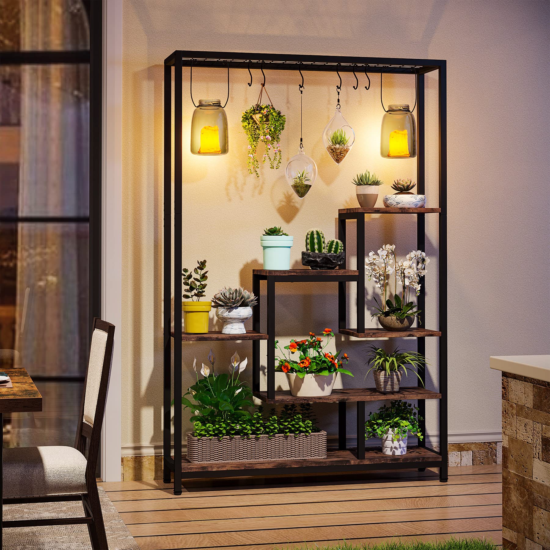 Tribesigns 5-Tier Metal Plant Shelf