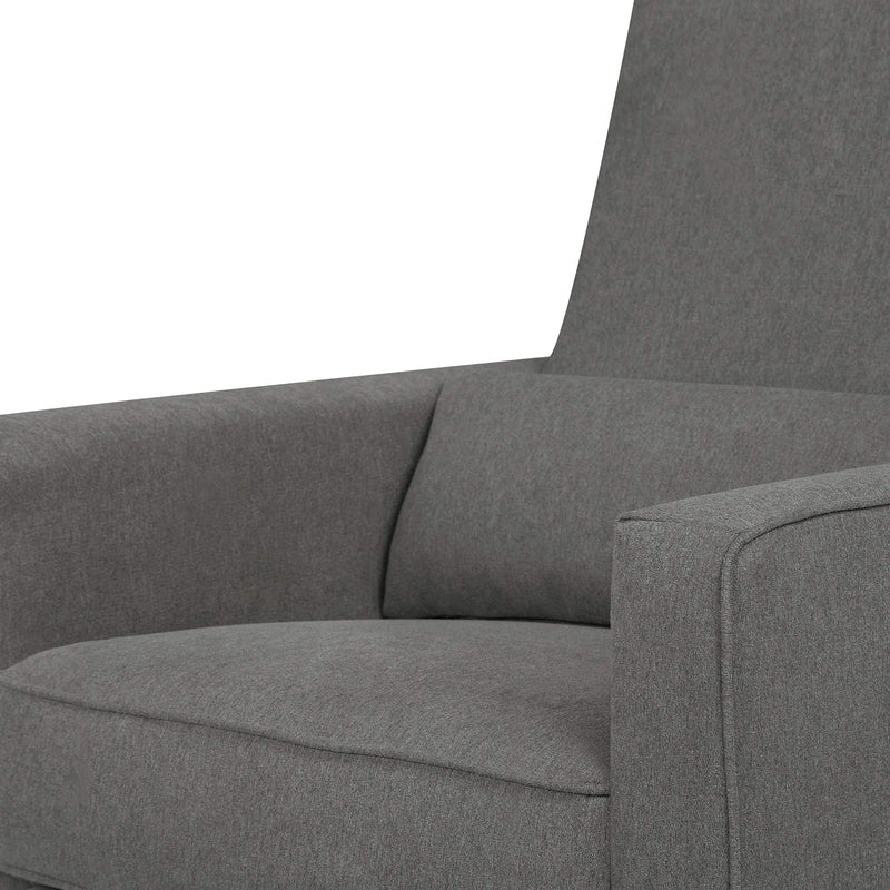 Piper Upholstered Recliner and Swivel Glider in Dark Grey