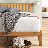 Alexia Wood with Wood Headboard Bed Frame with headboard