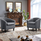 Accent Chair, Modern Barrel Chairs Comfy Club Chairs Cozy Accent Chair