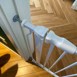 Easy Walk-Thru Safety Gate for Doorways and Stairways with Auto-Close/Hold