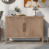 Farmhouse Modern Sideboard Table with Storage, Dining Room Buffet Cabinet