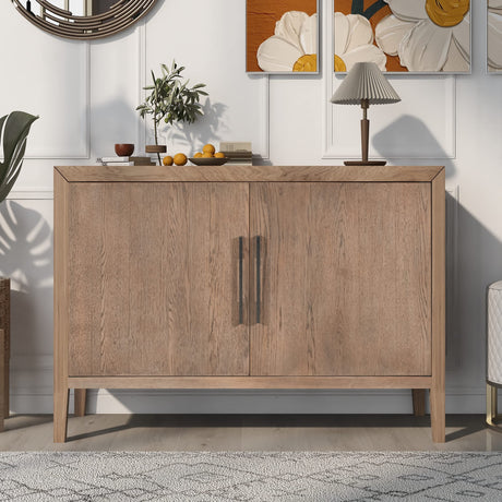 Farmhouse Modern Sideboard Table with Storage, Dining Room Buffet Cabinet