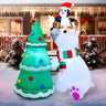 6 ft Christmas Polar Bear Inflatable Decoration