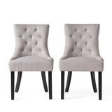 Knight Home Hayden Fabric Dining Chairs, 2-Pcs Set,Polyester, Light Grey