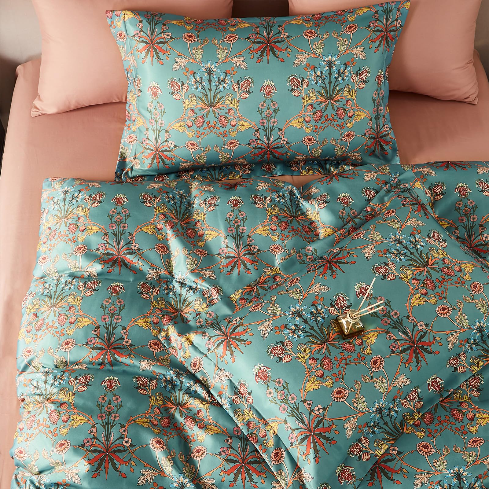 King Size Comforter Set; Bed in A Bag 7 Pieces Comforter Sets; Ultra-Soft Lightweight