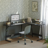 L Shaped Gaming Desk Computer Office Desk, 47 inch Corner Desk