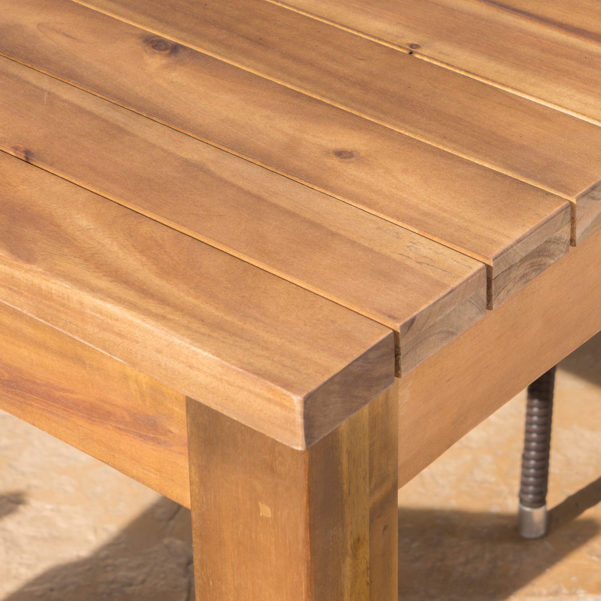 Wilson Outdoor Expandable Acacia Wood Dining