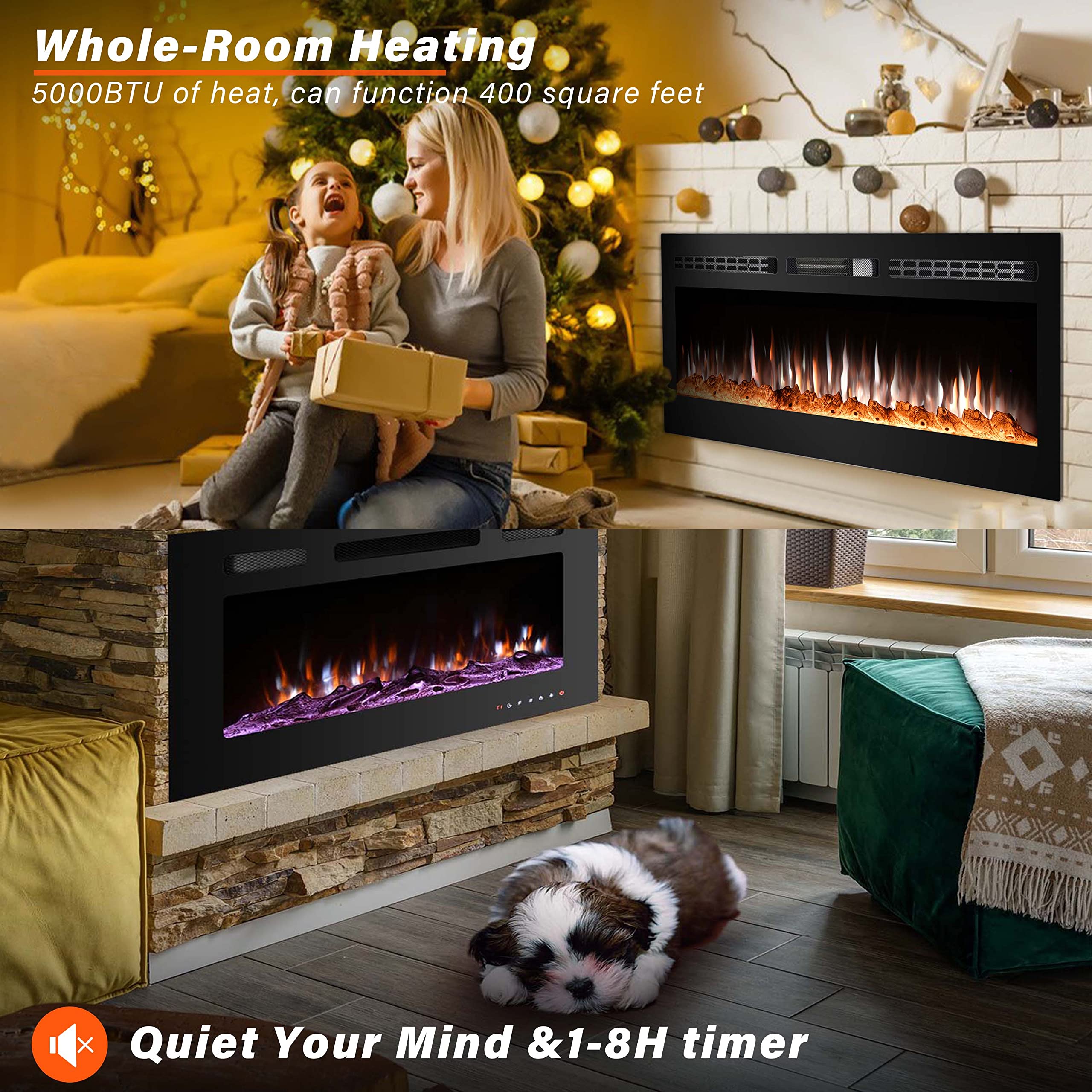 Electric Fireplace Wall Mounted