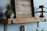 Reclaimed Wood Shelves Floating Or with Brackets Amish Handcrafted in Lancaster County