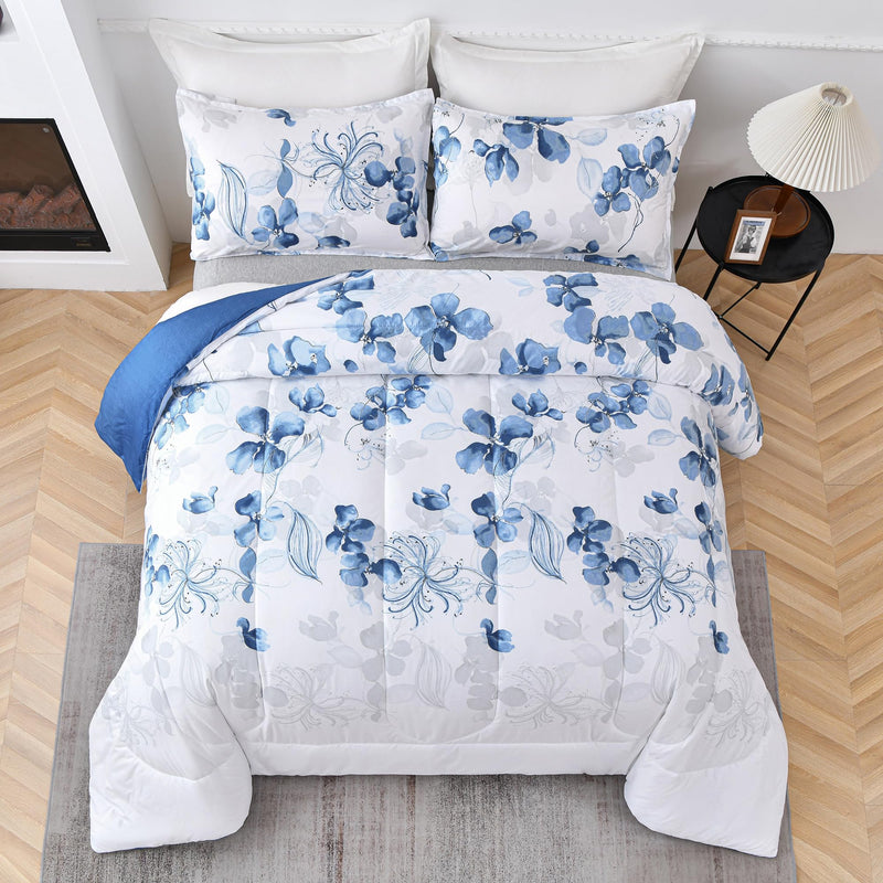 White Twin Comforter Bedding Set (90x68Inch) - 2 Piece All Season Bedding Comforter