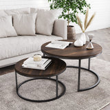 Stella Round Modern Nesting Coffee Set of 2