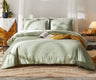 Bed in a Bag Sage Green 7-Pieces, Botanical Pattern, All Season