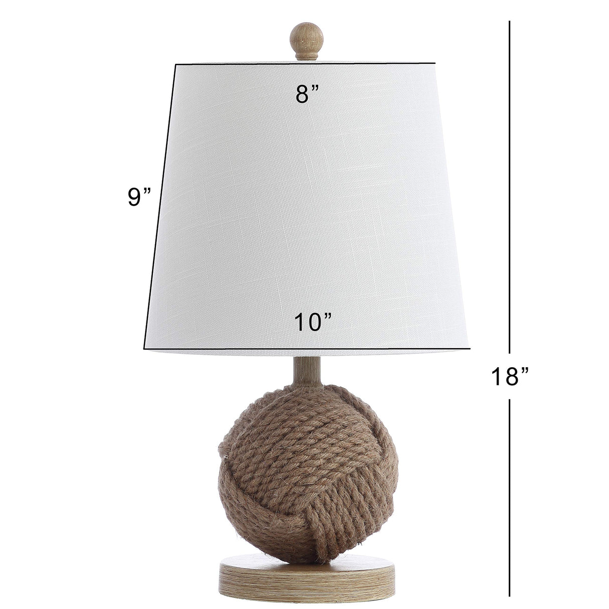 JYL6500A Monkey Fist 18" Rope Ball LED Table Lamp