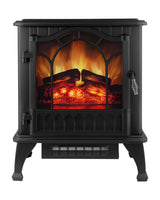 25" Freestanding Space Heater Fireplace Stove with 3D