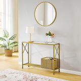 Console Table, entryway Table, Narrow Sofa Table with Shelves