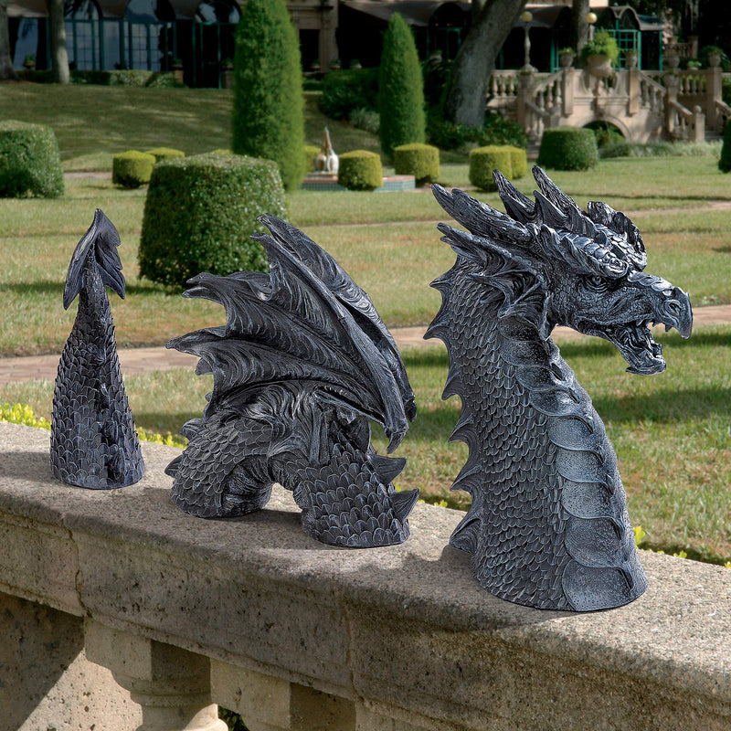 JQ8618 The Dragon of Falkenberg Castle Moat Lawn Garden Statue