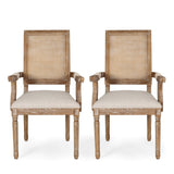 Maria DINING CHAIR SETS, Wood, Beige + Natural