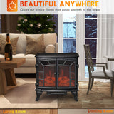 Fireplace Stove with Realistic LED Flames and Logs