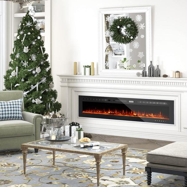 Electric Fireplaces Recessed Wall Mounted Fireplace Inser