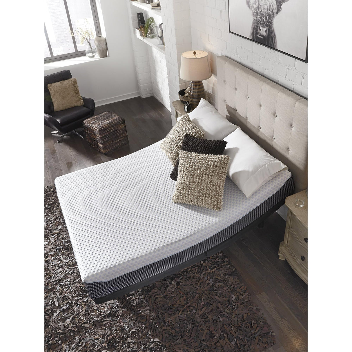 10 Inch Elite Plush Mattress, Green Tea & Charcoal Infused Gel Memory Foam